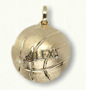  Basketball pendant with Name