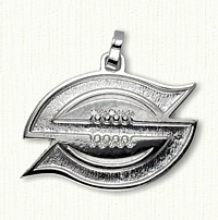 Indoor Football Team Logo Pendant