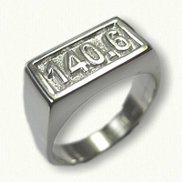 Sterling Silver 140.6 rectangular signet ring